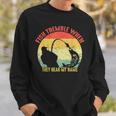 Vintage Fish Tremble When They Hear My Name Funny Fishing Men Women Sweatshirt Graphic Print Unisex Gifts for Him