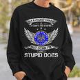 Vintage Im A Coast Guard Veteran I Can Fix What Stupid Does Sweatshirt Gifts for Him