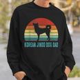 Vintage Korean Jindo Dog Dad - Dog Lover Sweatshirt Gifts for Him