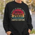 Vintage Made In 2001 22 Year Old Gifts Retro 22Nd Birthday Men Women Sweatshirt Graphic Print Unisex Gifts for Him