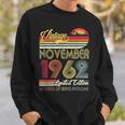 Vintage November 1962 Sweatshirt, 60. Geburtstag Männer Frauen Geschenke für Ihn