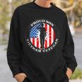 Vintage Patriotic Us Flag Gift - Proud Son Veteran Vietnam Sweatshirt Gifts for Him