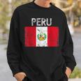 Vintage Peru Peruvian Flag Pride Gift Sweatshirt Gifts for Him