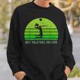 Vintage Retro Best Volleyball Dad Ever Funny Fathers Day Gift For Mens Sweatshirt Gifts for Him