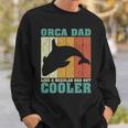 Vintage Retro Orca Dad Like A Regular Dad Father’S Day Long SleeveSweatshirt Gifts for Him