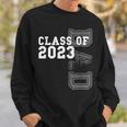 Vintage Senior 2023 Class Grad Proud Dad Class Of 2023 Sweatshirt Gifts for Him