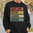 Vintage Tante Siter Gaming Legende Retro Video Gamer Tante Sweatshirt Geschenke für Ihn
