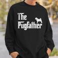 Vintage The Pugfather Pug Dad Sweatshirt Gifts for Him
