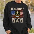 Vintage US Army Proud Dad With American Flag Sweatshirt Gifts for Him