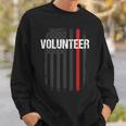 Volunr Fire Fighter Thin Red Line Flag Family Sweatshirt Gifts for Him