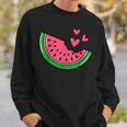 Watermelon Slice Melon Summer Vacation Season Fruit Lovers Sweatshirt Gifts for Him