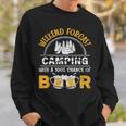 Weekend Forcast Camping With A 100 Chance Of Beer Vintage Sweatshirt Gifts for Him