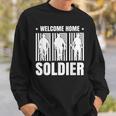 Welcome Home Soldier - Usa Warrior Hero Military Men Women Sweatshirt Graphic Print Unisex Gifts for Him