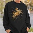 Western Zodiac Golden Cancer The Crab Sweatshirt Gifts for Him