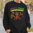 Whos Your Crawdaddy Crawfish Jester Beads Funny Mardi Gras V2 Men Women Sweatshirt Graphic Print Unisex Gifts for Him