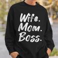 Wife Mom Boss Mama Mutter Muttertag Sweatshirt Geschenke für Ihn