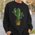 Witziges Stinkefinger Kaktus I Humor Sweatshirt Geschenke für Ihn