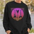 Womens Guitar Music Band Rock Retro Vaporwave Vintage 80S 90S Sweatshirt Gifts for Him