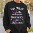 Womens They Call Me Mimi Because Partner In Crime Tie Dye Men Women Sweatshirt Graphic Print Unisex Gifts for Him