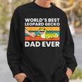 Worlds Best Leopard Gecko Dad Ever Sweatshirt Gifts for Him