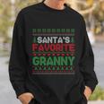 Xmas Santas Favorite Granny Funny Ugly Christmas Sweater Funny Gift Sweatshirt Gifts for Him
