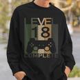 Zocker 18 Geburtstag Level 18 Jahre 2003 Gaming Sweatshirt Geschenke für Ihn