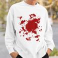 Blood Splatter Costume Gag Fancy Dress Scary Halloween Men Women Sweatshirt Graphic Print Unisex Gifts for Him