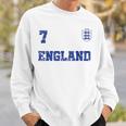 England Soccer Jersey Number Seven British Flag Futebol Fan Men Women Sweatshirt Graphic Print Unisex Gifts for Him