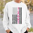 Fight Breast Survivor American Flag Breast Cancer Awareness Sweatshirt Gifts for Him Fight Breast Survivor American Flag Breast Cancer Awareness Sweatshirt Gifts for Him
