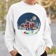 Gift For Trucker - Porcelain Ornament - Circle Sweatshirt Gifts for Him