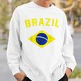 I Love Brazil Minimalist Brazilian Flag Men Women Sweatshirt Graphic Print Unisex Gifts for Him