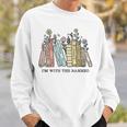 Im With The Banned Funny Book Readers I Read Banned Books Sweatshirt Gifts for Him