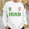 Iran Soccer Jersey Number Nine Iranian Futebol Fan Flag Men Women Sweatshirt Graphic Print Unisex Gifts for Him