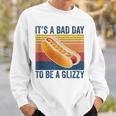 It’S A Bad Day To Be A Glizzy Funny Hot Dog Vintage Sweatshirt Gifts for Him