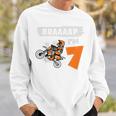 Kinder Braaaap Im 7 Dirt Bike Motocross 7 Geburtstag Sweatshirt Geschenke für Ihn