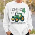 Kinder Traktor Sweatshirt zum 4. Geburtstag mit Lustigen Sprüchen für Jungs Geschenke für Ihn