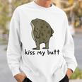 Kiss My Butt Green Frog Sweatshirt Gifts for Him