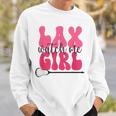 Lustiges Mädchen Lacrosse Lax Girl Sweatshirt Geschenke für Ihn