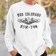 Mens Uss Colorado Ssn-788 Attack Submarine Badge Vintage Sweatshirt Gifts for Him