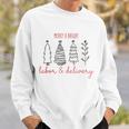 Merry Xmas Bright Christmas Labor And Delivery Nurse V2 Men Women Sweatshirt Graphic Print Unisex Gifts for Him