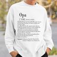 Opa Definition Sweatshirt, Herren Spruch für Großvater Geschenke für Ihn