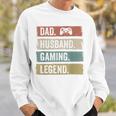 Papa Ehemann Gaming Legende Vintage Videospieler Papa Vater Sweatshirt Geschenke für Ihn