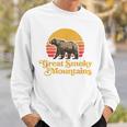 Retro Great Smoky Mountains National Park Bear 80S Graphic Sweatshirt Gifts for Him
