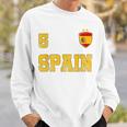 Spain Soccer Spanish Football Number Five Futebol Jersey Fan Men Women Sweatshirt Graphic Print Unisex Gifts for Him