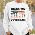 Thank You Veterans - Funny Gifts For Veterans Dad Grandpa Sweatshirt Gifts for Him