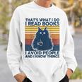 Thats What I Do I Read Books Vintage Cat Books Lovers Sweatshirt Gifts for Him