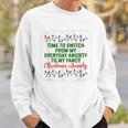 Time To Switch From My Everyday Anxiety To My Fancy Xmas Pjs Men Women Sweatshirt Graphic Print Unisex Gifts for Him