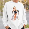 Vintage Sexy Welder Pinup Girl Sweatshirt Gifts for Him