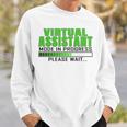 Virtual Assistant Mode In Progress Funny Design Sweatshirt Gifts for Him
