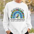 We Wear Blue For Autism Awareness Neurodiversity Adhd Special Ed Teacher Social Worker Sweatshirt Gifts for Him